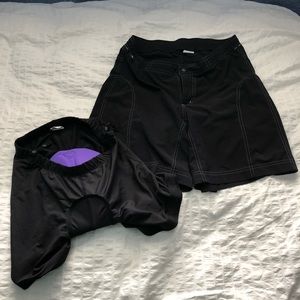 Canari black bike shorts size medium made in US